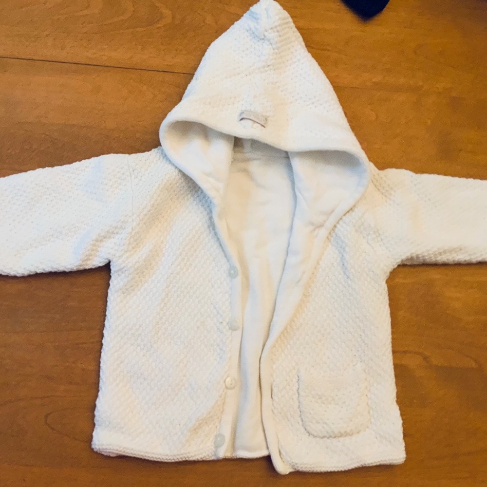 Vintage Miniman knit Hooded Sweater size 12 months